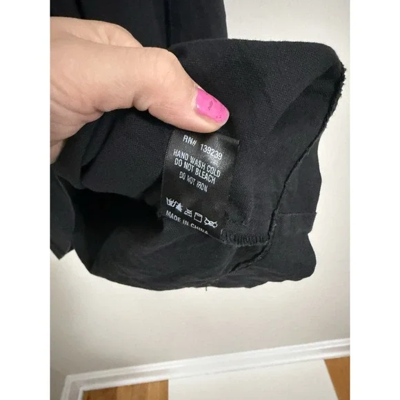 Pomander Place Tuckernuck Black Finley Flutter Sleeve Mini Dress Cotton Sz Small - Picture 9 of 11